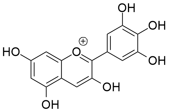 Strukturformel Delphinidin