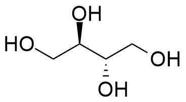 Das Bild zeigt eine Erythritol Verbindung für einen Zuckeralkohol